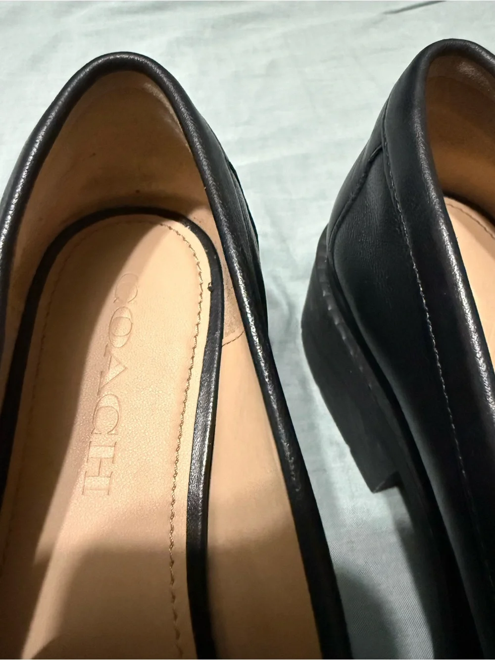 Coach Leah Black Loafers - Picture 2 of 4